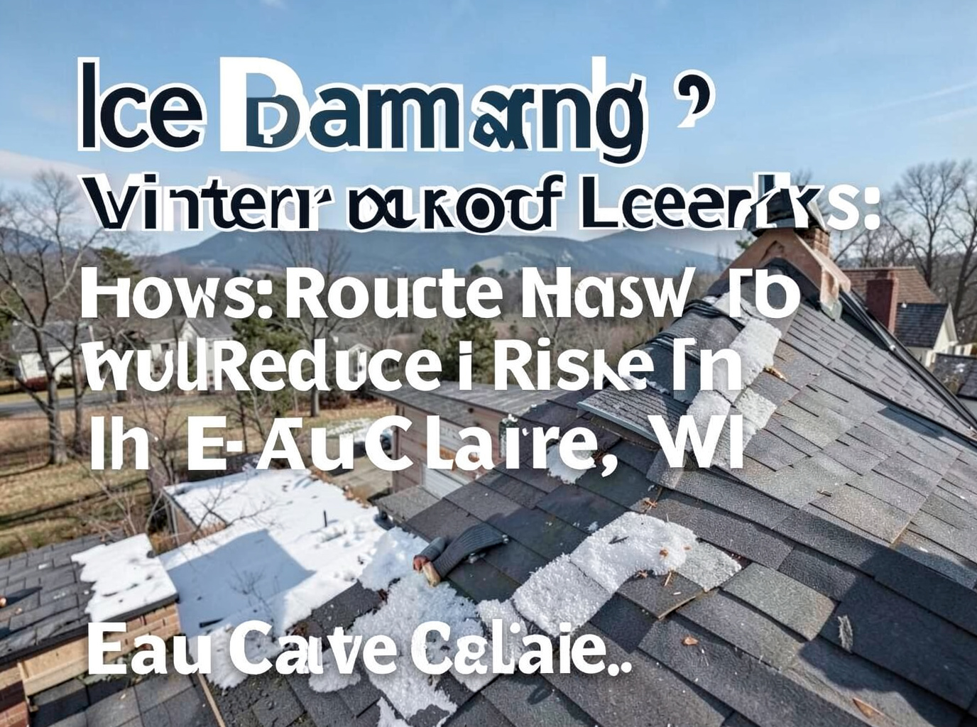 Ice Dams and Winter Roof Leaks: How to Reduce Risk in Eau Claire, WI